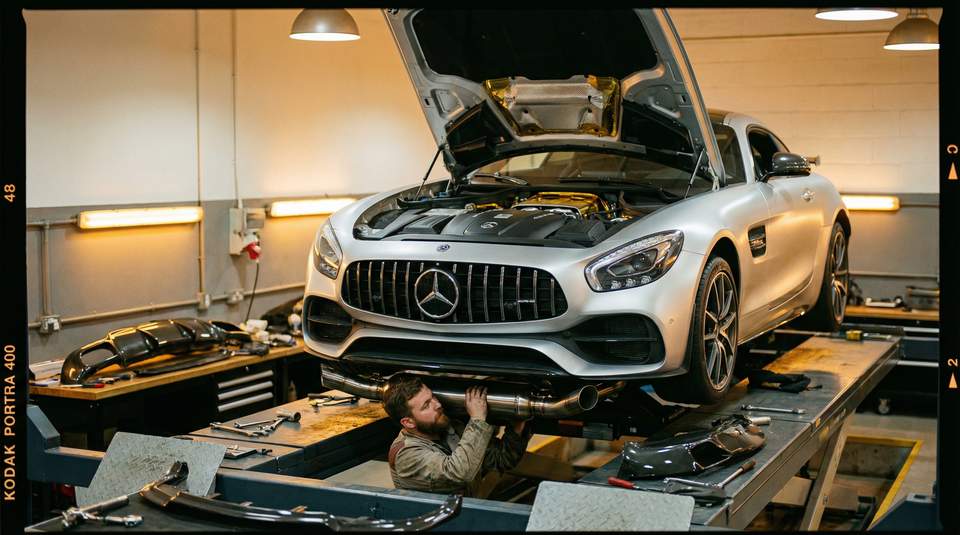 暗网视频：奔驰AMG排气改装视频